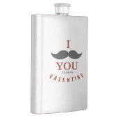 Valentine Mustache Geschenke Flachmann (Rechts)