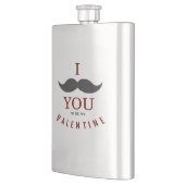 Valentine Mustache Geschenke Flachmann (Links)