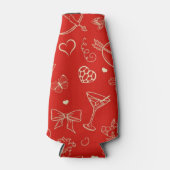 Valentine Muster 2 Flaschenkühler (Vorderseite)