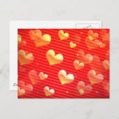 Valentine Muster Postkarte (Vorne/Hinten)