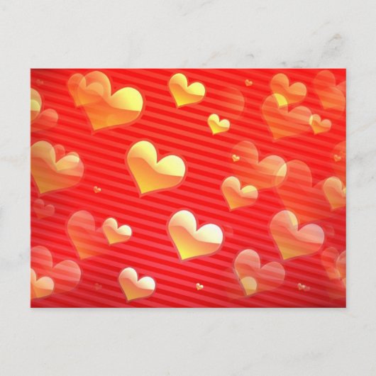 Valentine Muster Postkarte (Vorderseite)