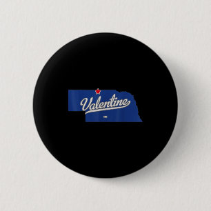 Valentine Nebraska Ne Karte Button