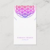 Valentine Necklace Display Card ・ Blume des Lebens Visitenkarte (Vorderseite)