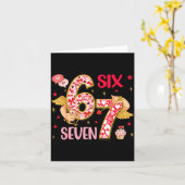 Valentine Nge 67 Funny Saying Six Seven Valentine' Karte (Gelbe Blume)