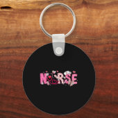 Valentine Nicu Icu Er Rn Nurse Scrub Top Women Gir Schlüsselanhänger (Vorderseite)