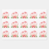 Valentine Niedlich Baby Piglets Geschenkpapier Set (Vorderseite)