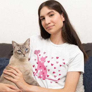 Valentine Niedlich Cat T-Shirt