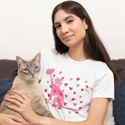 Valentine Niedlich Cat T-Shirt