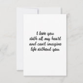 Valentine Niedlich Dragon Karte (Rückseite)