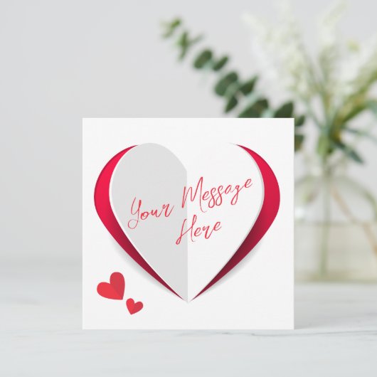 Valentine Niedlich Paper Hearts Script (Stehend Vorderseite)