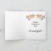 Valentine Niedliche Füchse Feiertagskarte (Innenseite)