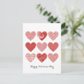 Valentine niedliche Liebe Postkarte (Stehend Vorderseite)