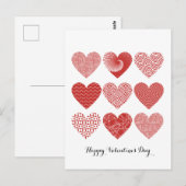 Valentine niedliche Liebe Postkarte (Vorne/Hinten)