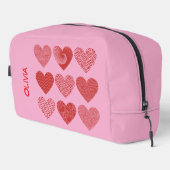 Valentine niedliche Liebe Waschbeutel (Rechte Ecke)