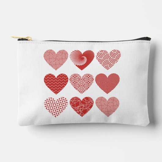 Valentine niedliche Liebe Zubehörtasche (Vorderseite)