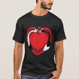 Valentine niedlicher Tiere Liebe T-Shirt