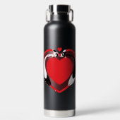 Valentine niedlicher Tiere Liebe Trinkflasche (Vorderseite)