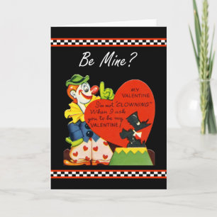 Valentine nimmt keinen Clown schottischen Terrier Feiertagskarte