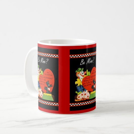 Valentine Not Clowning Around Scottish Terrier Kaffeetasse (Vorderseite Links)