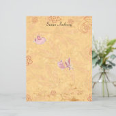 Valentine Not leidendes Niedliches Vogelpapier (Stehend Vorderseite)