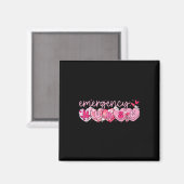 Valentine Notfallstation Krankenschwester Hearts E Magnet (Vorderseite/Rückseite)