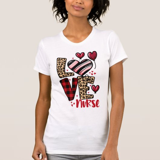 Valentine Nurse Appreciation T-Shirt (Vorderseite)