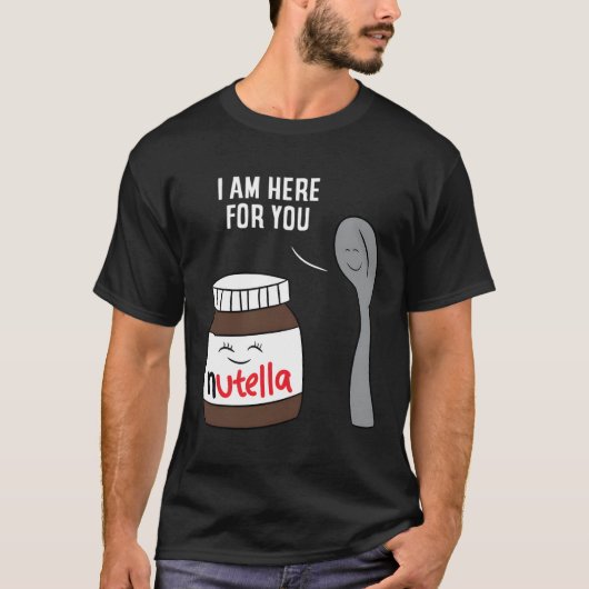 Valentine Nutella Men T - Shirt Couple Partner Gif (Vorderseite)