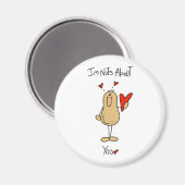 Valentine Nuts über Sie Magnet (Vorderseite/Rückseite)