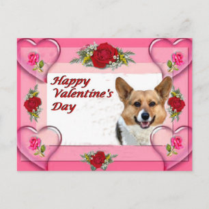 Valentine OC Herzen und Rose Cardsize Feiertagspostkarte