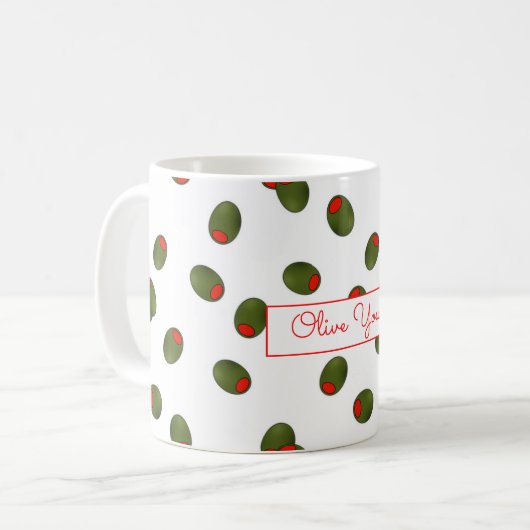 Valentine Olive Tasse (Vorderseite Links)