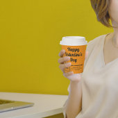 Valentine Orange Color Paper Cup Pappbecher
