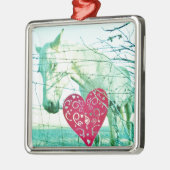 Valentine Ornament Aus Metall (Links)