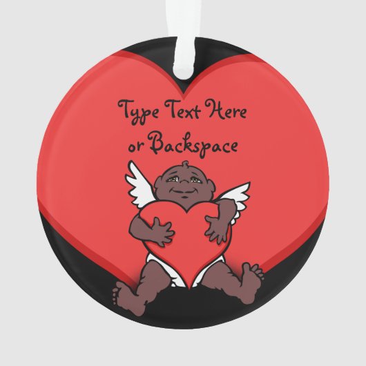 Valentine Ornament Custom Cupid (Rückseite)