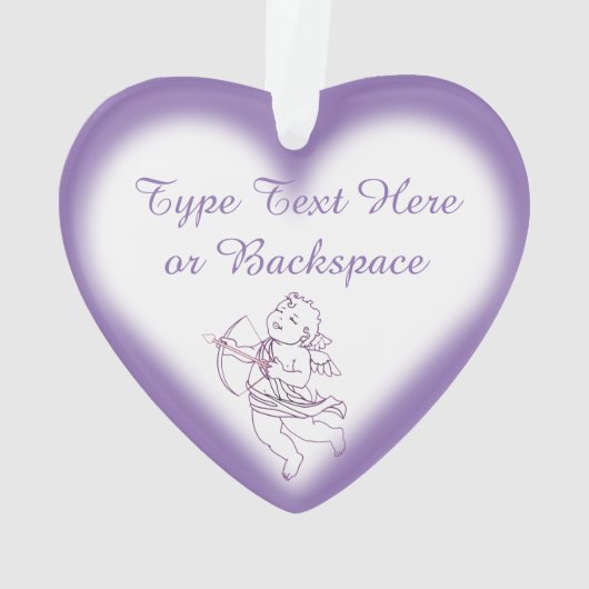 Valentine Ornament Custom Cupid (Rückseite)