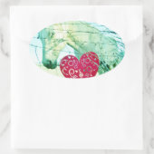 Valentine Ovaler Aufkleber (Tasche)