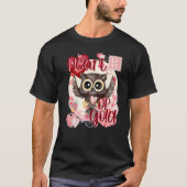 Valentine Owl Einfaches Bellinzona T-Shirt (Vorderseite)