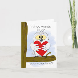 Valentine Owl Karte
