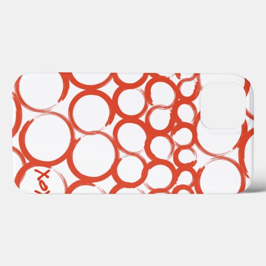 Valentine Painted XOXO Case-Mate iPhone Hülle (Rückseite (Horizontal))