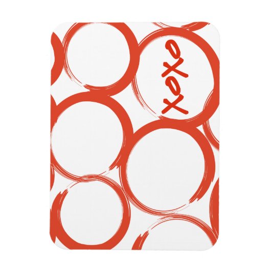 Valentine Painted XOXO Magnet (Vertikal)