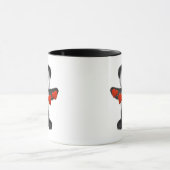 Valentine Panda Bear Holding String of Red Hearts Tasse (Zentrum)