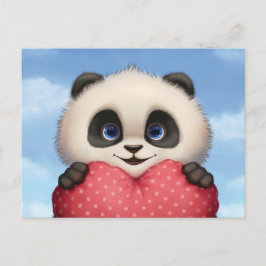 Valentine Panda Feiertagspostkarte