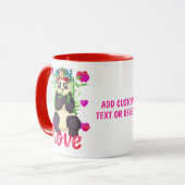 Valentine Panda Funny Gift für Ehemann Tasse (Vorderseite Links)
