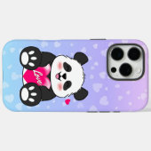 Valentine Panda in Liebe Bubblegum Case-Mate iPhone Hülle (Rückseite (Horizontal))