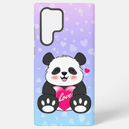 Valentine Panda in Liebe Bubblegum Samsung Galaxy Hülle