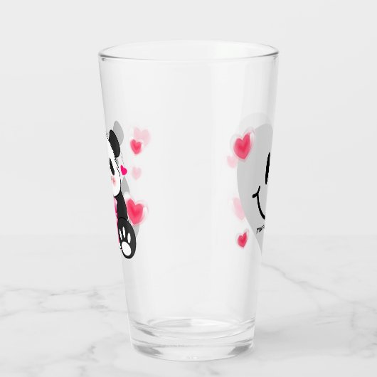 Valentine Panda in Liebe Glas (Rechts)