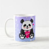 Valentine Panda in Liebe Kaffeetasse (Links)