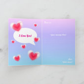 Valentine Panda in Liebe Karte (Innenseite)