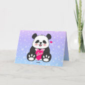 Valentine Panda in Liebe Karte (Rückseite)