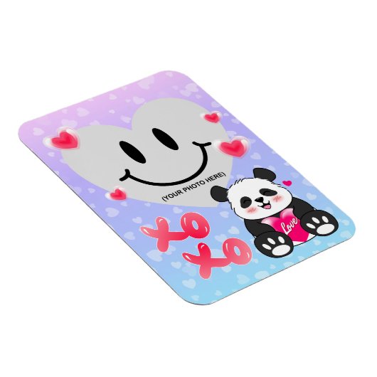 Valentine Panda in Liebe Magnet (Rechte Seite)