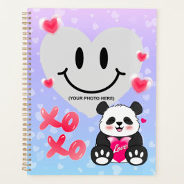 Valentine Panda in Liebe Planer